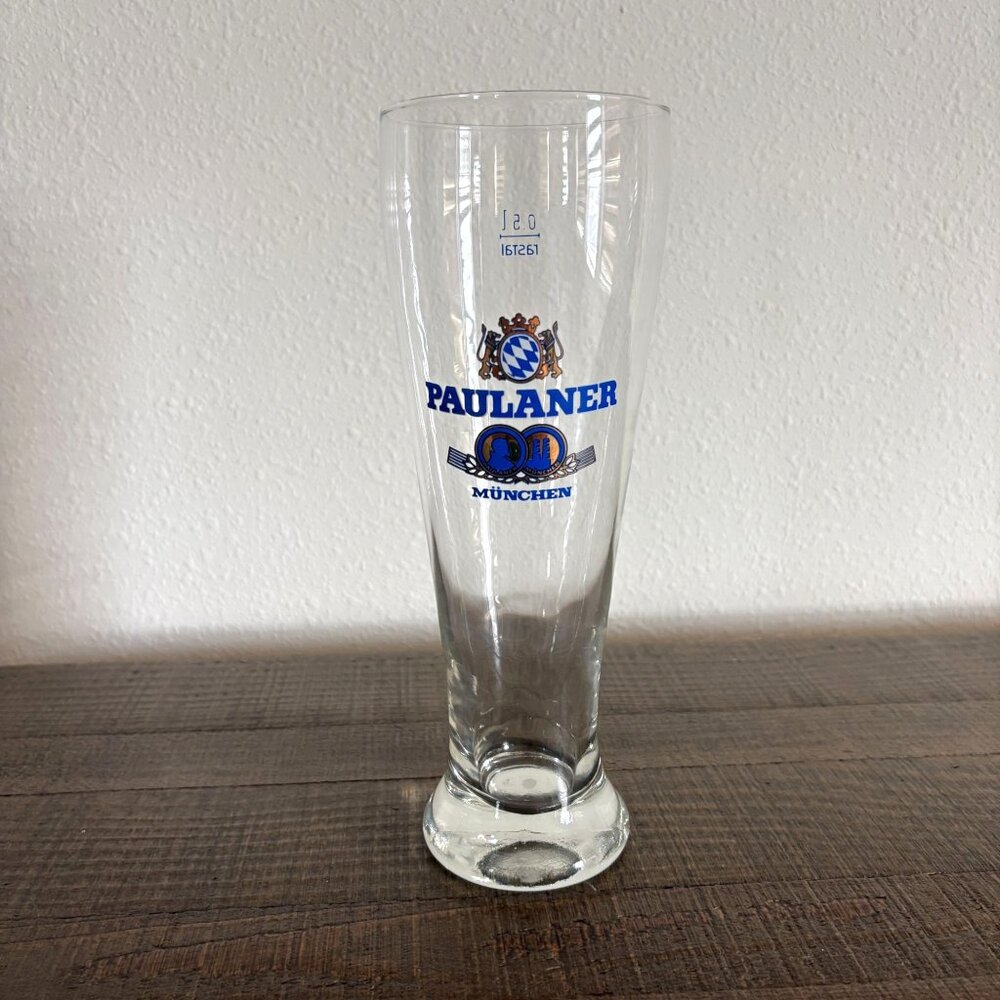 Paulaner Munchen‎ Tall Pilsner Beer Glass Germany 0,5L Rastal